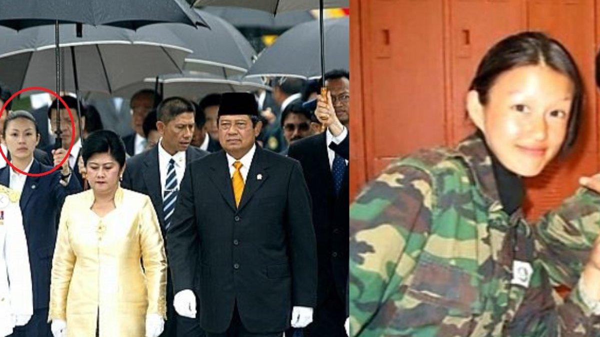 Lee Su Ryeon saat mengawal Presiden SBY