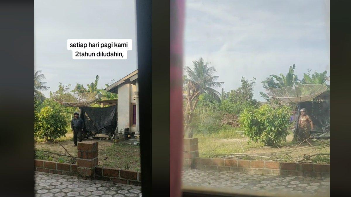 Lelaki ini sudah 2 tahun meludahi rumah tetangga
