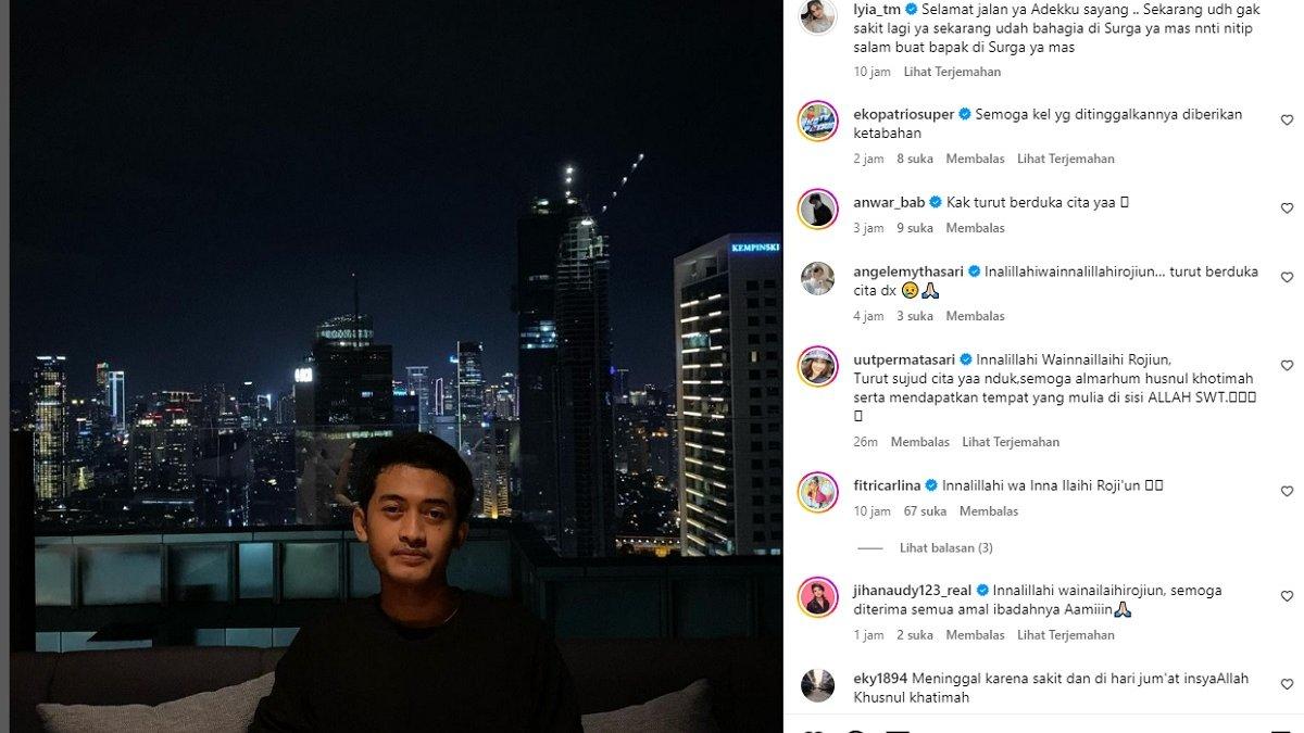 Lia mengabarkan adiknya meninggal dunia melalui Instagram, Kamis (4/1/2024)