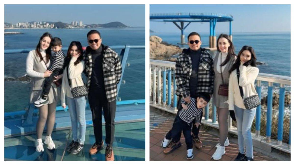 Liburan Faisal Harris dan Jennifer Dunn di Korea
