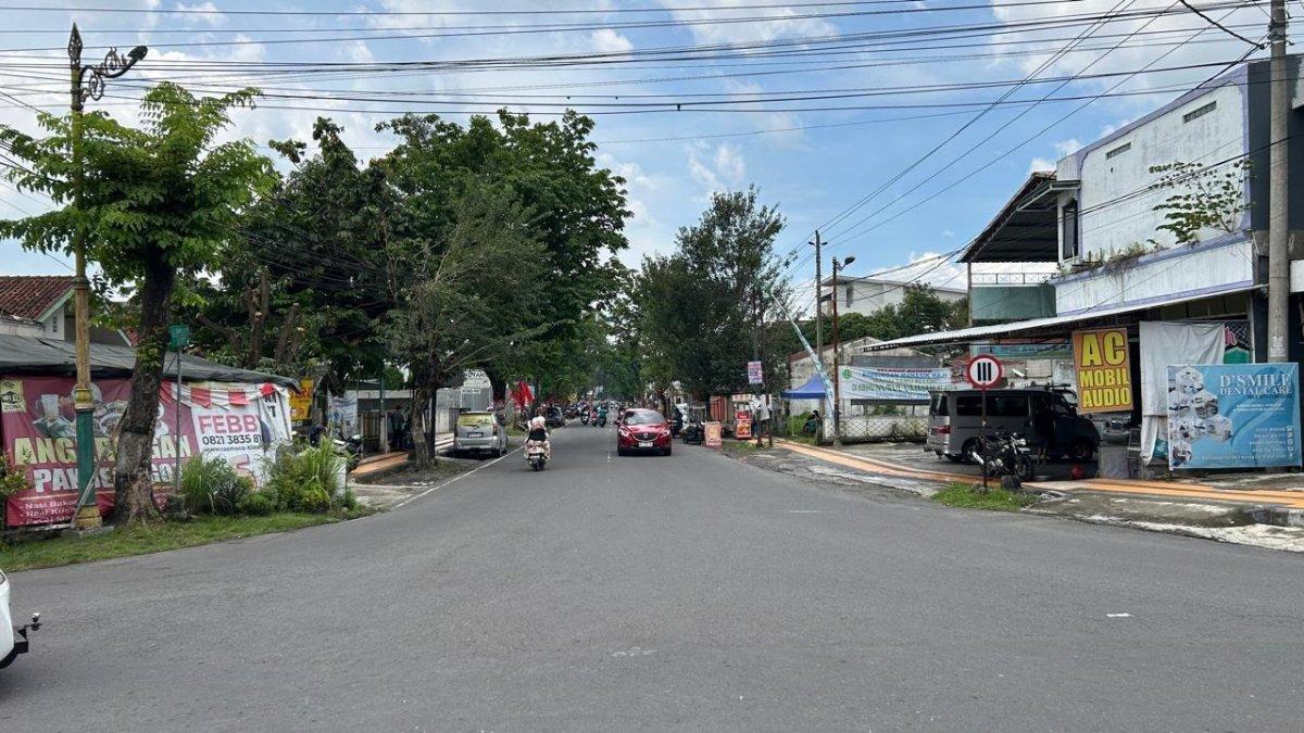 Lokasi baru CFD Klaten di Jalan Kopral Sayom, Kecamatan Klaten Utara, Klaten, Kamis (16/1/2024).