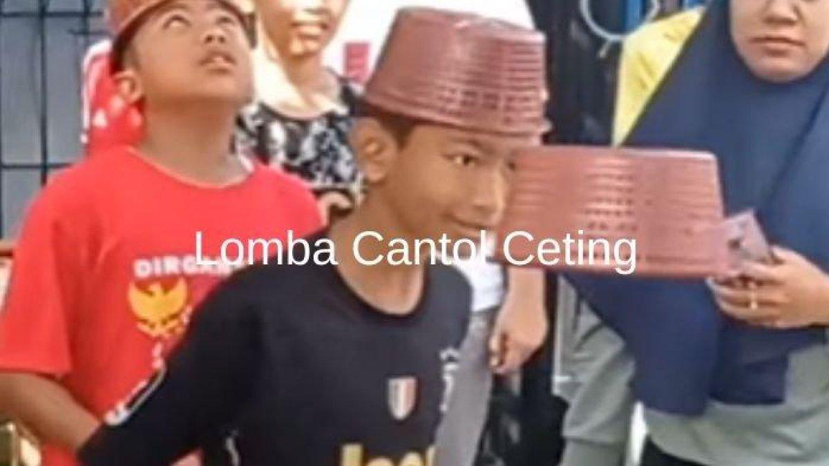 Lomba 17 Agustus cantol ceting yang viral di TikTok. Ini artinya.