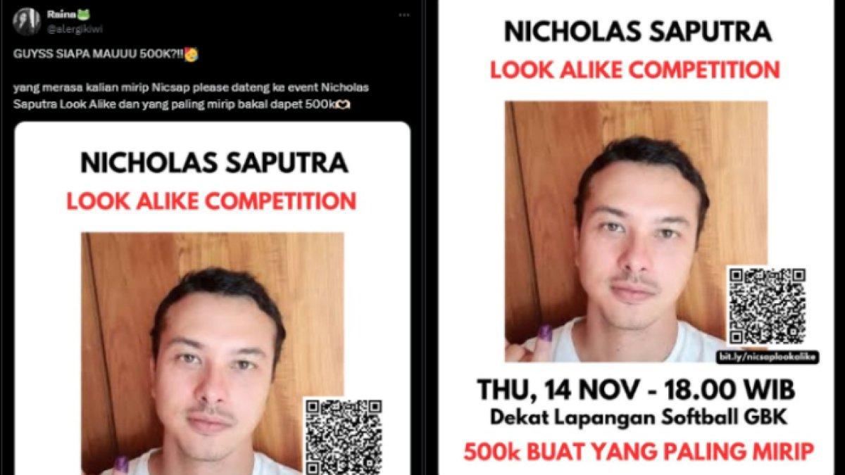 Lomba mirip Nicholas Saputra
