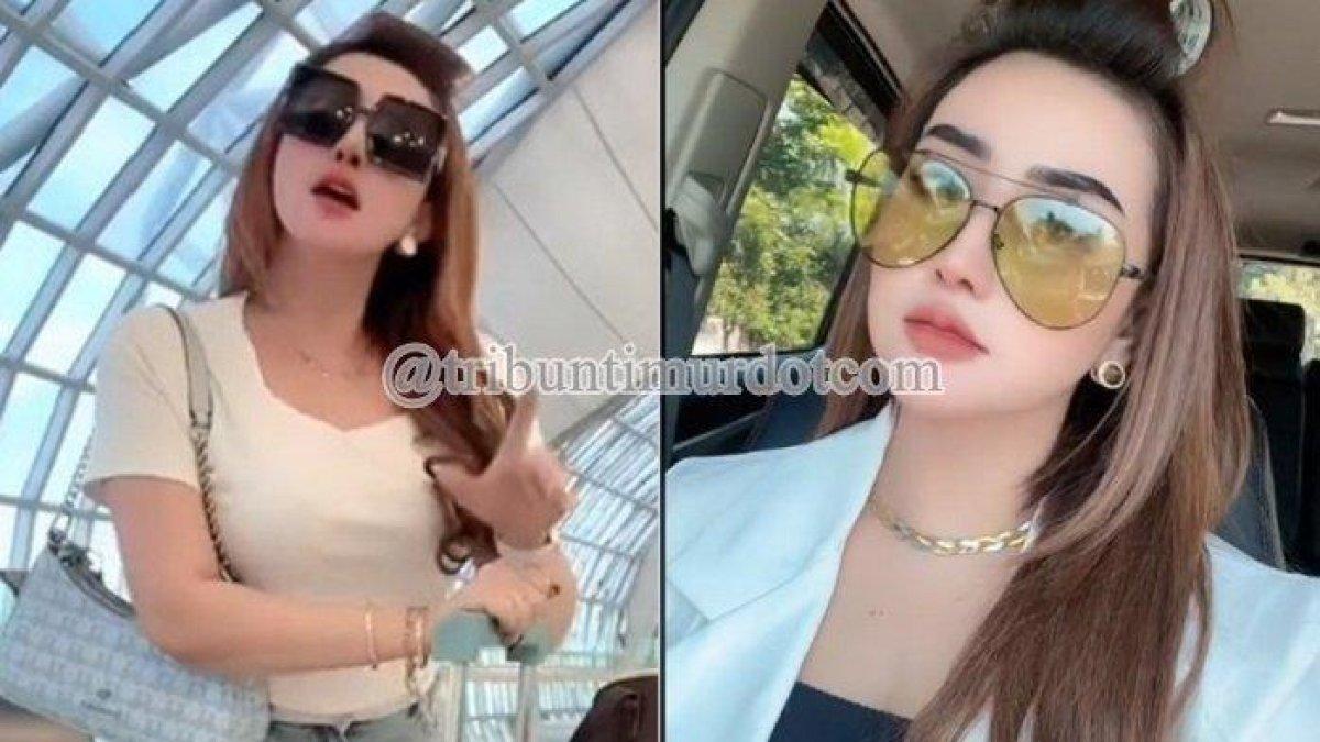 Sosok Luluk Sofiatul Jannah seleb TikTok Probolinggo yang juga istri polisi saat liburan di luar negeri.
