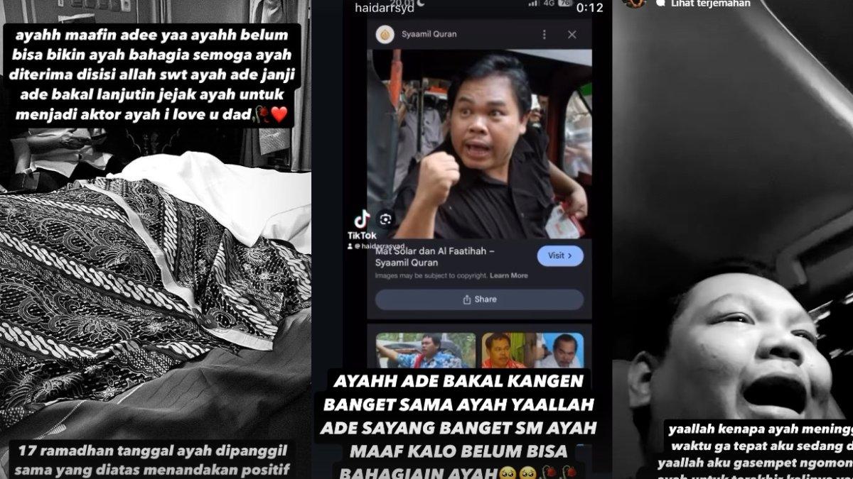 MAT SOLAR MENINGGAL - Capture unggahan Haidar Rasyad di Instagram @haidarsyd pada Selasa (18/3/2025). Haidar Rasyad anak Mat Solat ungkap kelegaan ayahnya meninggal di malam Nuzulul Quran
