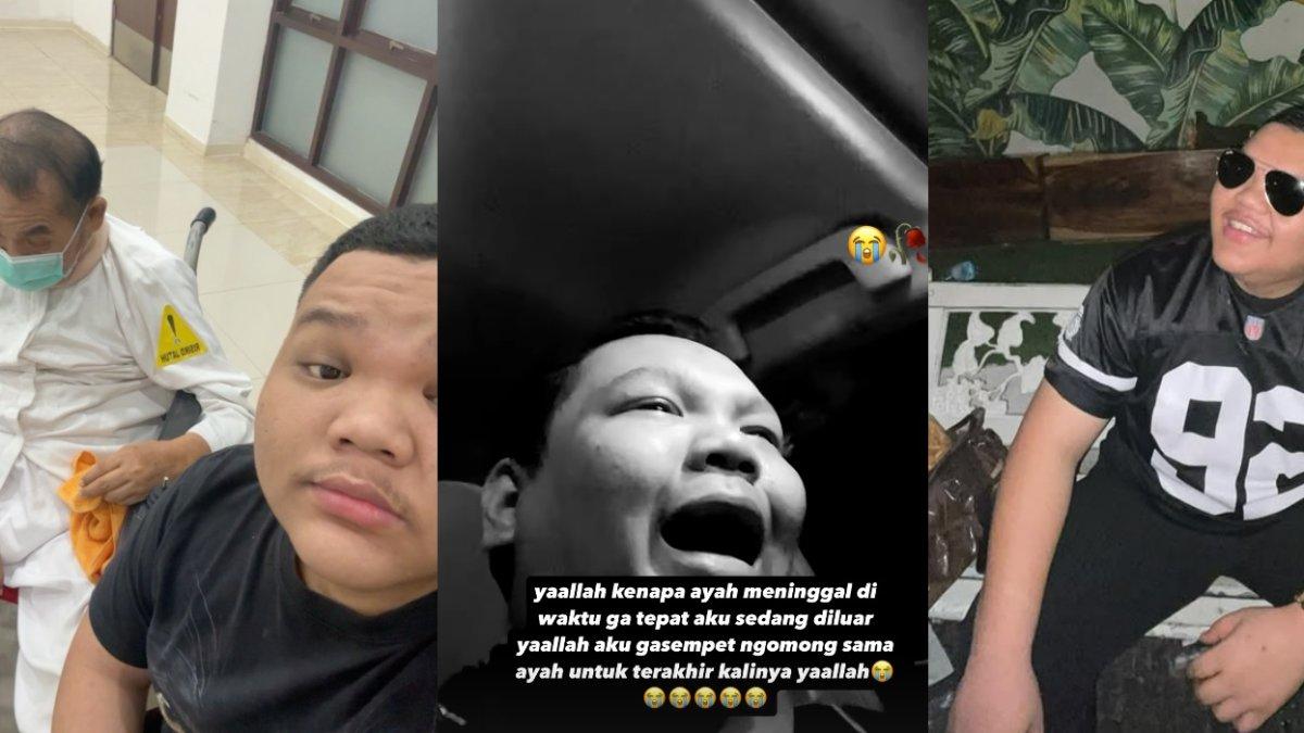 MAT SOLAR MENINGGAL - Foto Haidar Rasyad diambil dari Instagram @haidarsyd dan TikTok @haidarrasyad pada Selasa (18/3/2025). Haidar Rasyad alias Popon menangis pilu atas kepergian Mat Solar