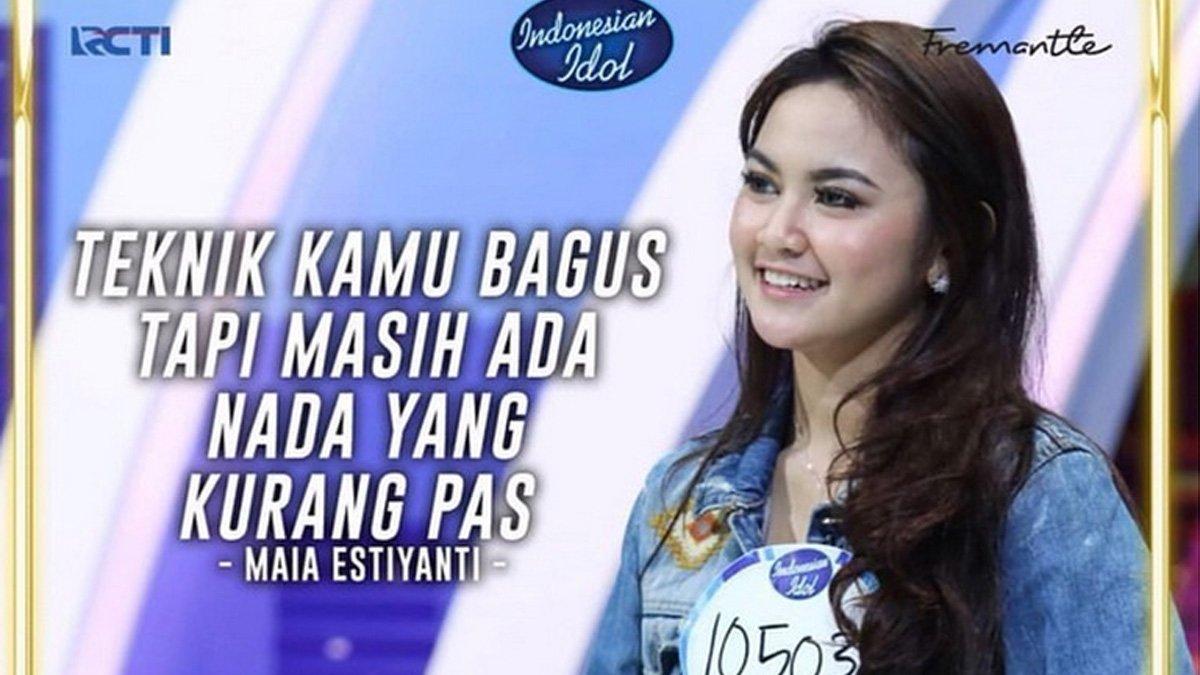 Mahalini saat mengikuti audisi Indonesian Idol.