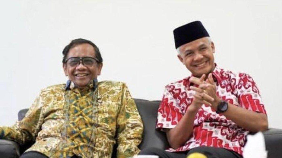 Mahfud MD dampingi Ganjar Pranowo untuk Pemilu 2024.