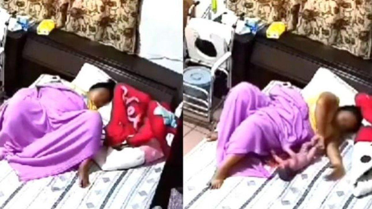 Majikan di Taiwan terkejut setelah melihat rekaman kamera CCTV, asisten rumah tangganya mendadak melahirkan sendiri di kasur