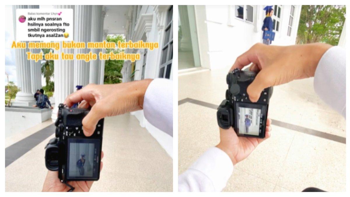 Momen wisuda yang jadi fotografer mantan pacar, penuh roasting