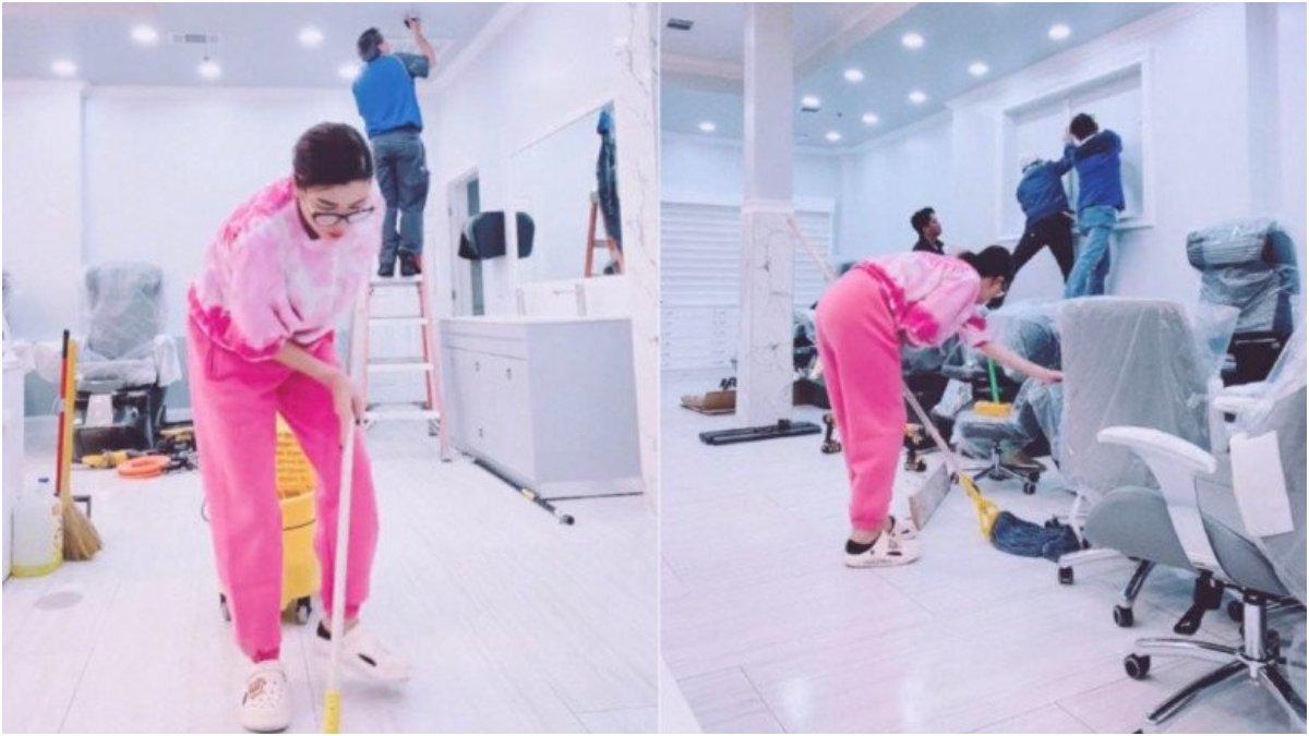 Artis jadi cleaning service usai pindah negara.