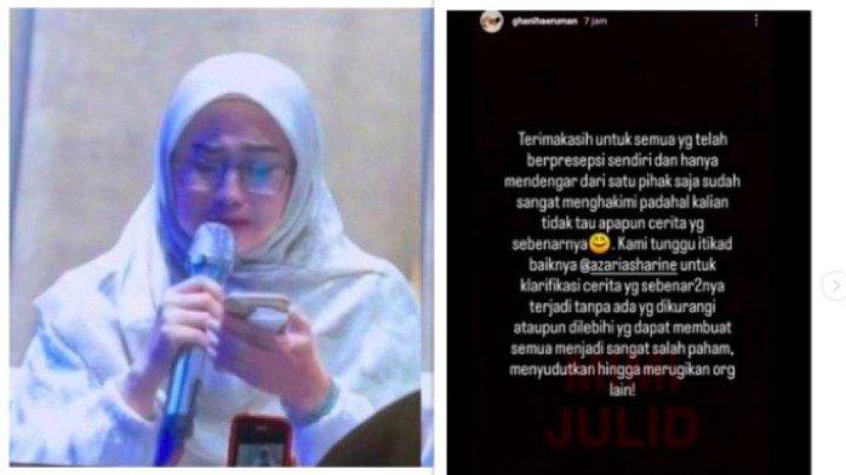 Mantan suami Sherin memberikan tanggapan