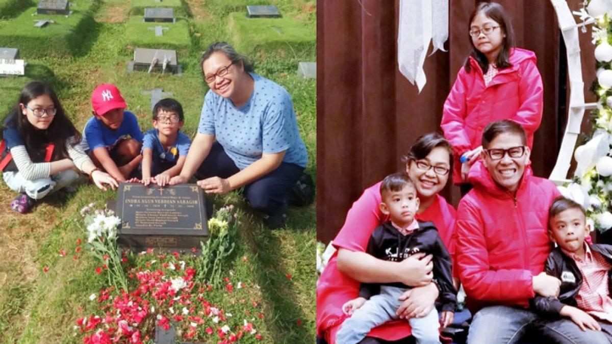 Marcella Lumowa kunjungi makam suami, bagikan foto kenangan Natal terakhir bersama mendiang