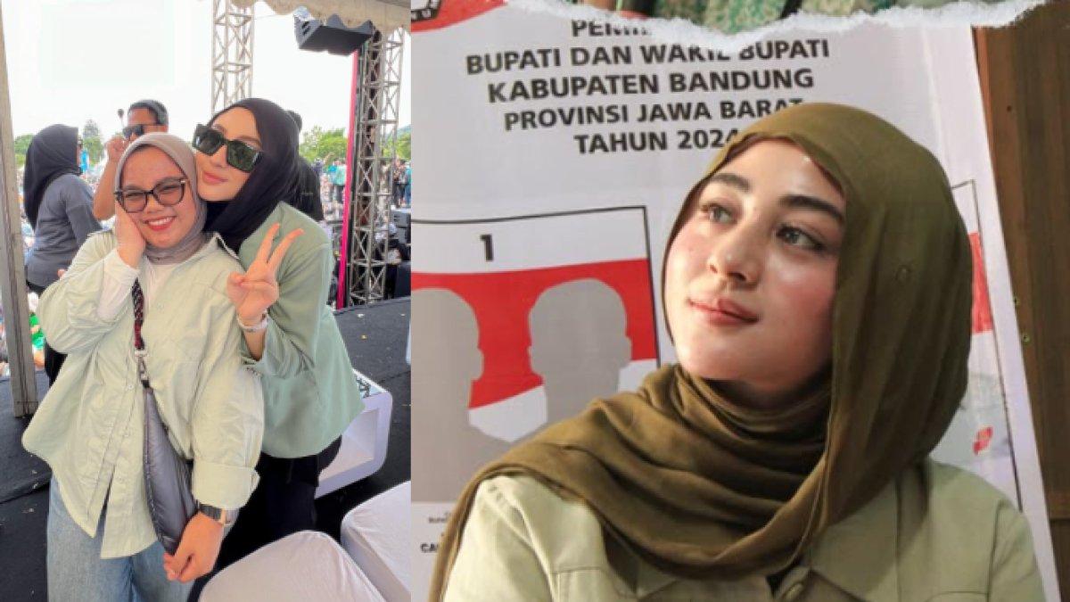 Margin Winaya yang setia mendampingi suaminya, Ali Syakieb bertarung sebagai calon wakil bupati di Pilkada Kabupaten Bandung 2024.