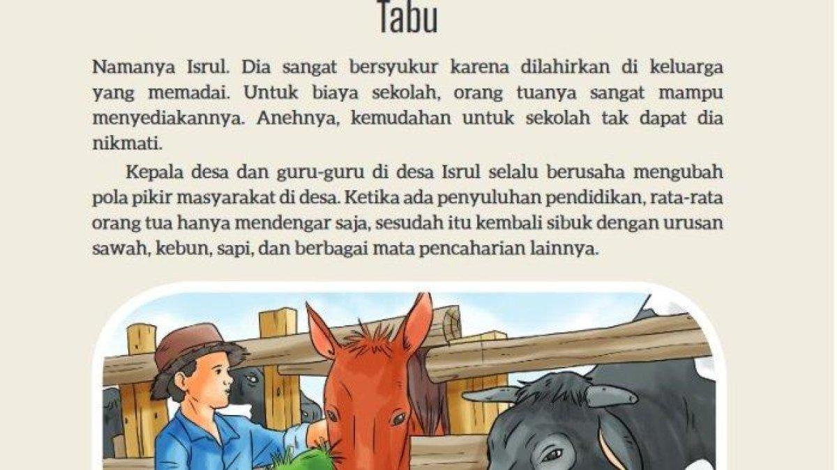 Mari Simak Kunci Jawaban Soal Bahasa Indonesia kelas 9 halaman 35, Mencari Makna Kata dalam Teks Tabu