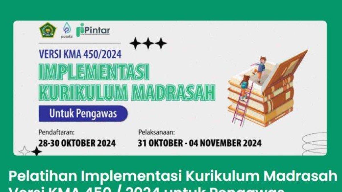 Mari simak kunci jawaban soal Pelatihan Implementasi Kurikulum Madrasah Versi KMA 450/2024 untuk Pengawas