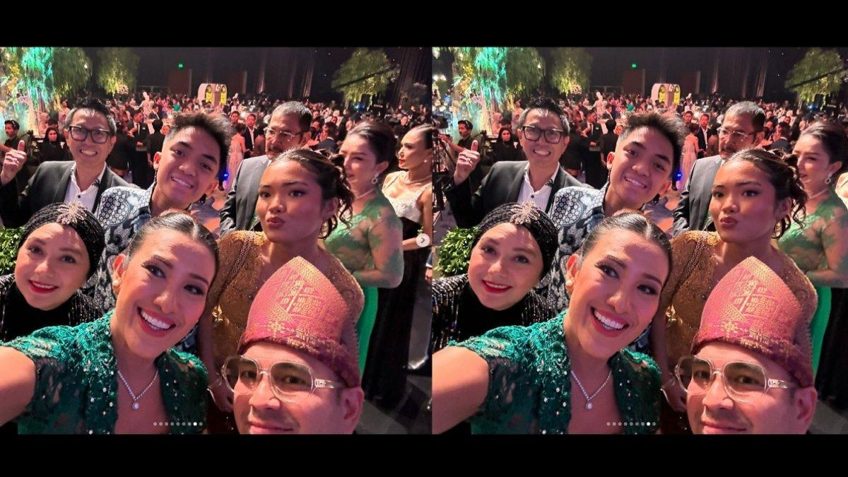 Mayangsari dan Bambang Trihatmodjo ikut antre di pernikahan Thariq dan Aaliyah Massaid