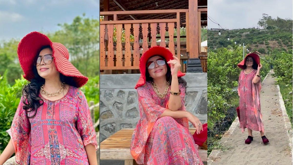 Mayangsari liburan ke MOA Farm