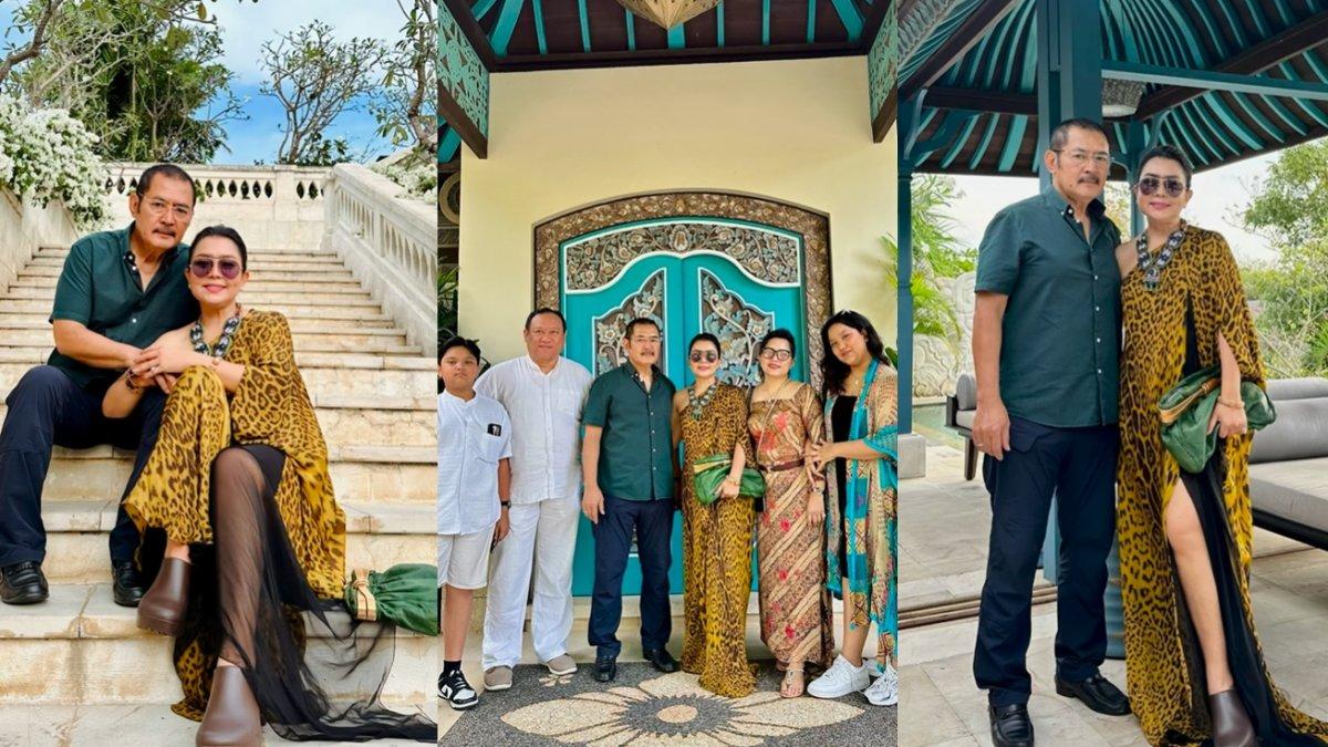 Mayangsari tampil serasi dengan suami
