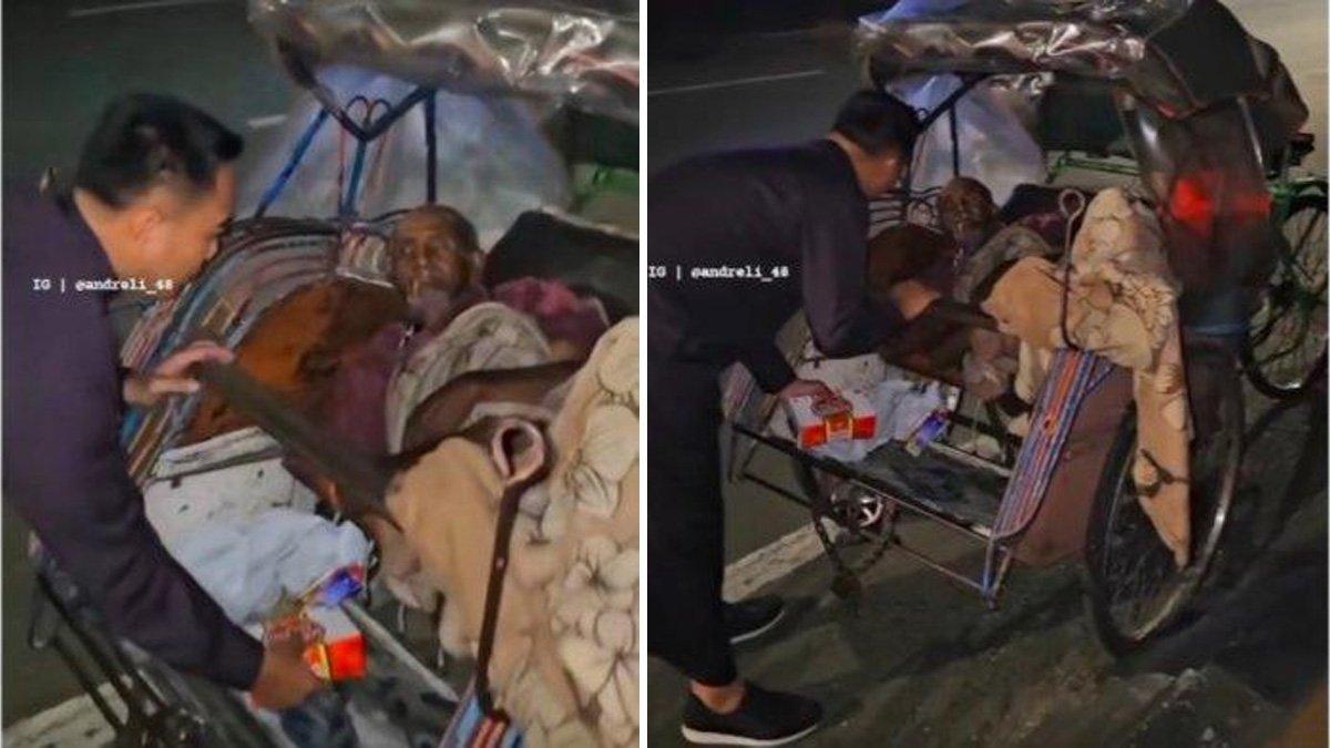 Mbah Surani yang berprofesi sebagau tukang becak asal Kendal tidak mau pulang karena menantunya cerewet.