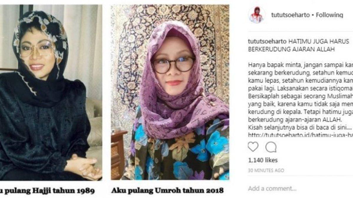 Mbak Tutut curhat reaksi orangtua ketika melihat dirinya berhijab.