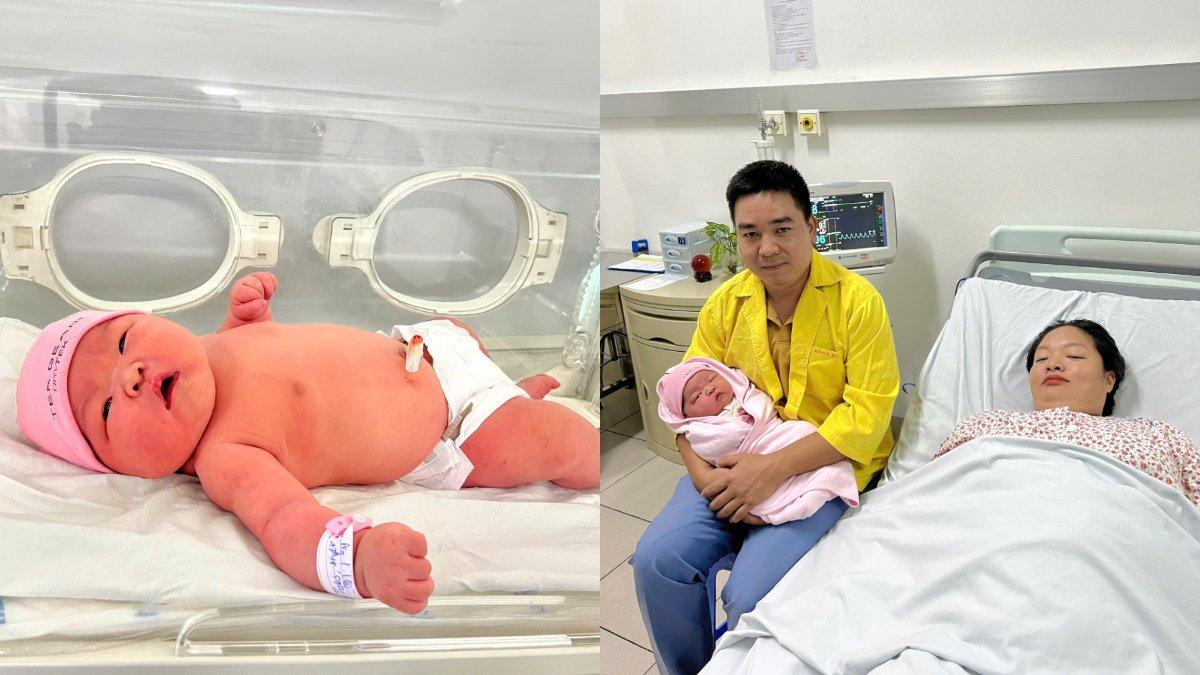 Media sosial dihebohkan dengan kelahiran bayi jumbo di Vietnam, wanita ini berhasil melahirkan bayinya yang memiliki berat 6 kilogram