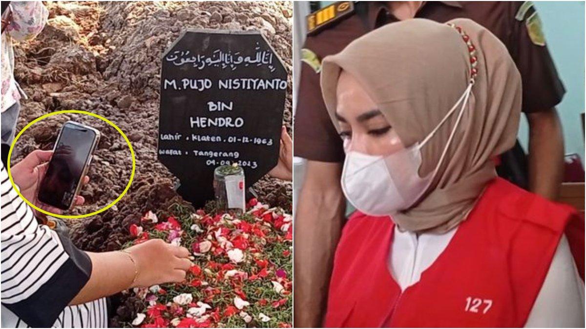 Medina Zein hanya bisa menyaksikan pemakaman ayahnya lewat sambungan video call.