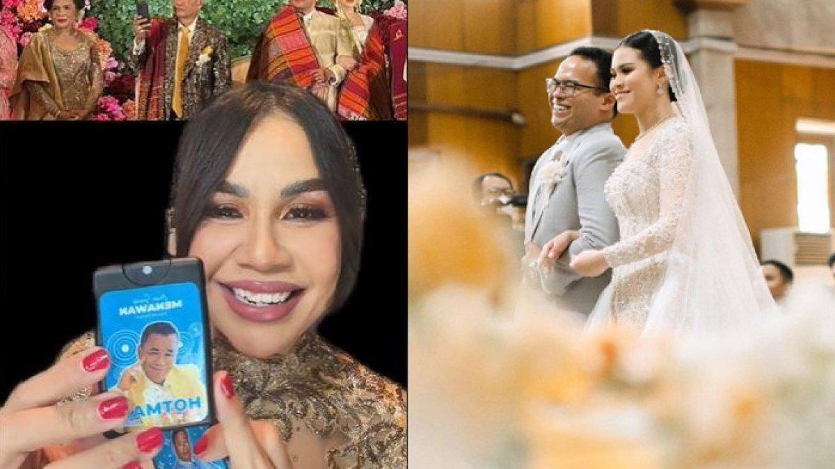 Melaney Ricardo unboxing souvenir pernikahan Fritz Hutapea anak Hotman Paris
