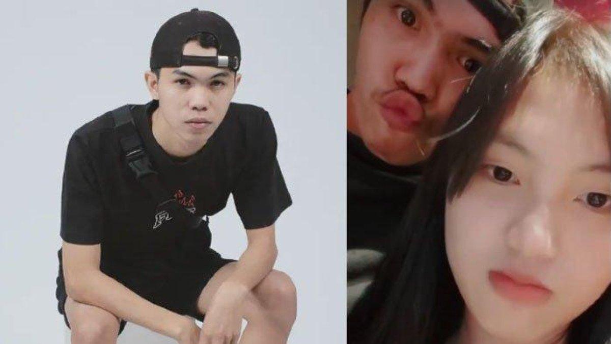 Mendiang Aldi dengan kekasihnya Angelina