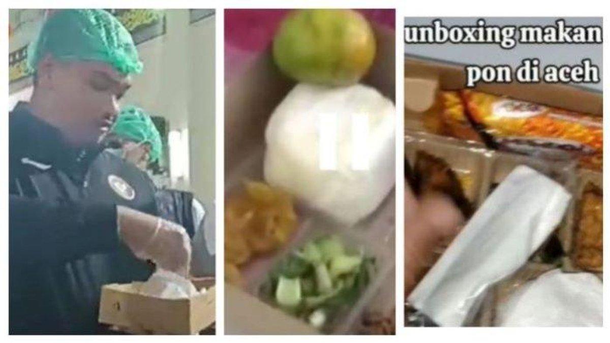 Menpora Dito Ariotedjo mencicipi nasi kotak atlet PON dan viral unboxing nasi kotak atlet PON disebut kurang bergizi padahal harganya Rp 50 ribu per kotak.