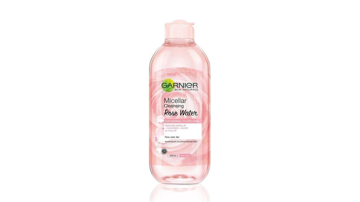 MICELLAR WATER INDOMARET - Foto produk Micellar Cleansing Water Rose, diolah dari garnier.co.id, Selasa (1/4/2025). Berikut rekomendasi micellar water yang bisa dibeli di Indomaret.