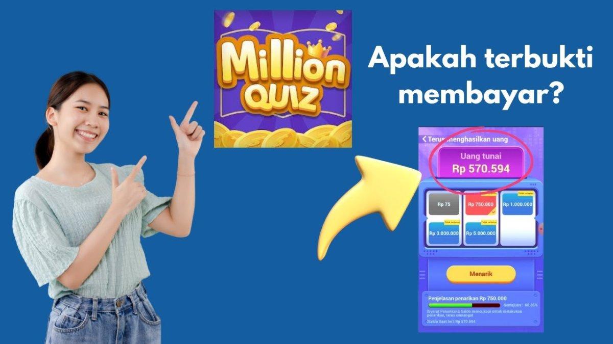 Million Quiz Game Penghasil Uang Apakah Membayar? Penarikan Berhasil ke Saldo DANA