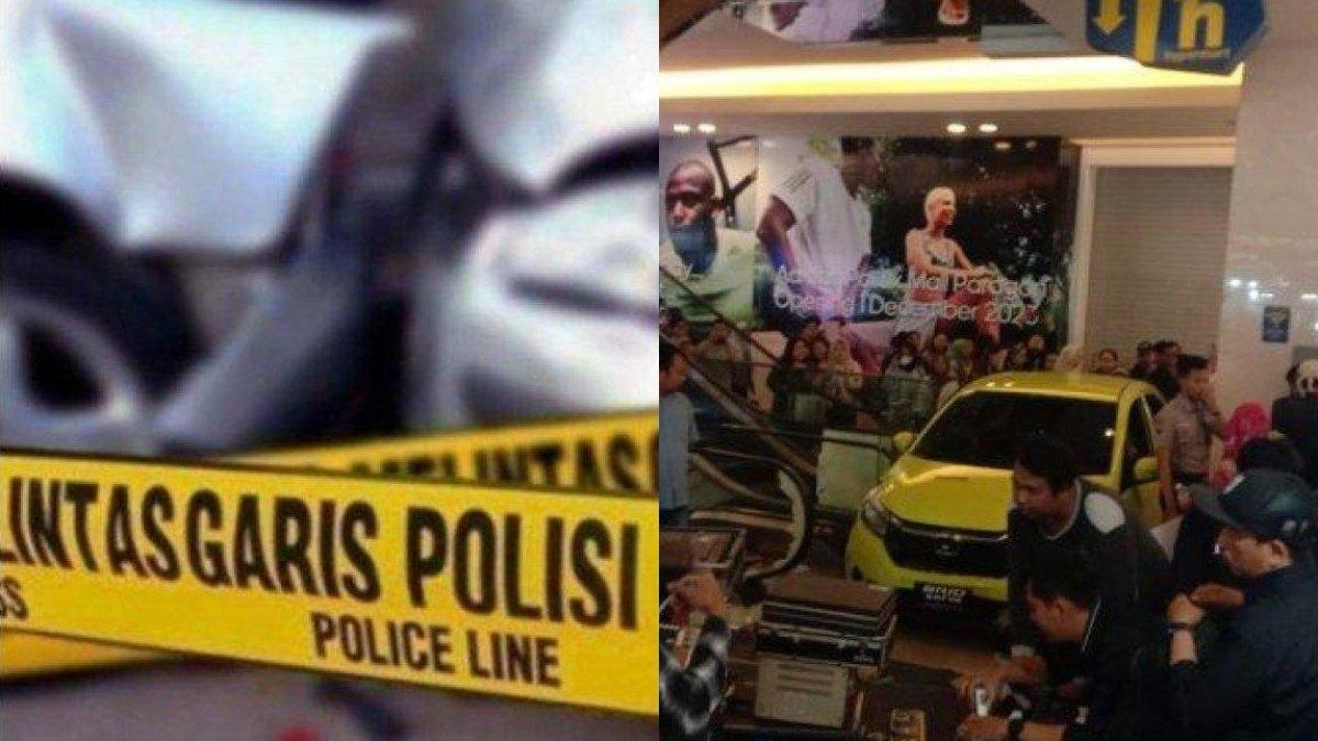 Mobil Brio tabrak sejumlha pengunjung saat pameran di Mall Paragon Semarang, Sabtu (4/11/2023)