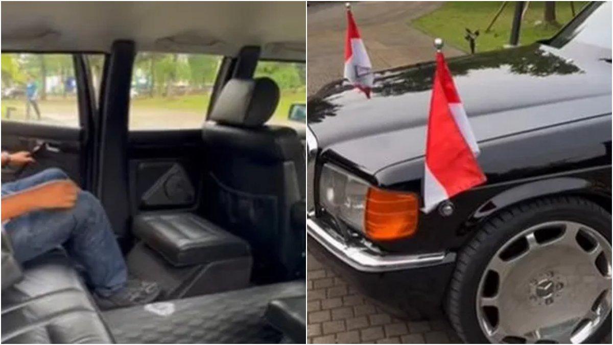 Mobil bekas Soeharto, Mercedes-Benz S Class W-126 tampak lebih panjang