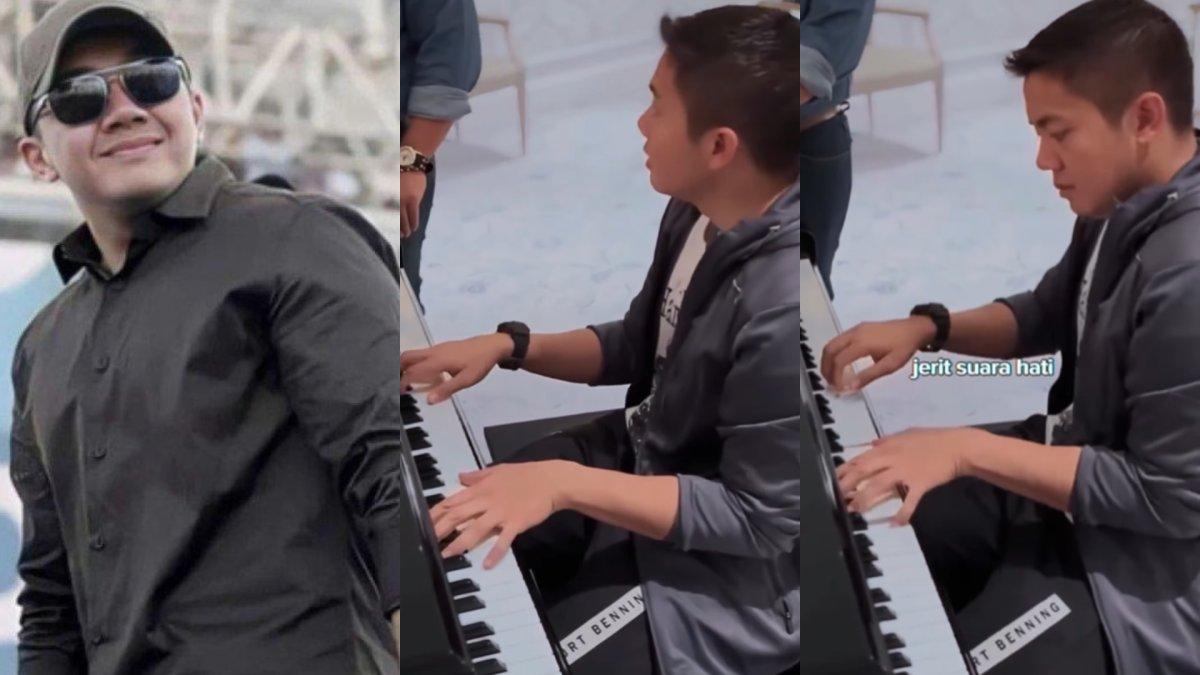 Momen Mayor Teddy main piano bawakan lagu Dewa19, bikin fans makin meleleh.