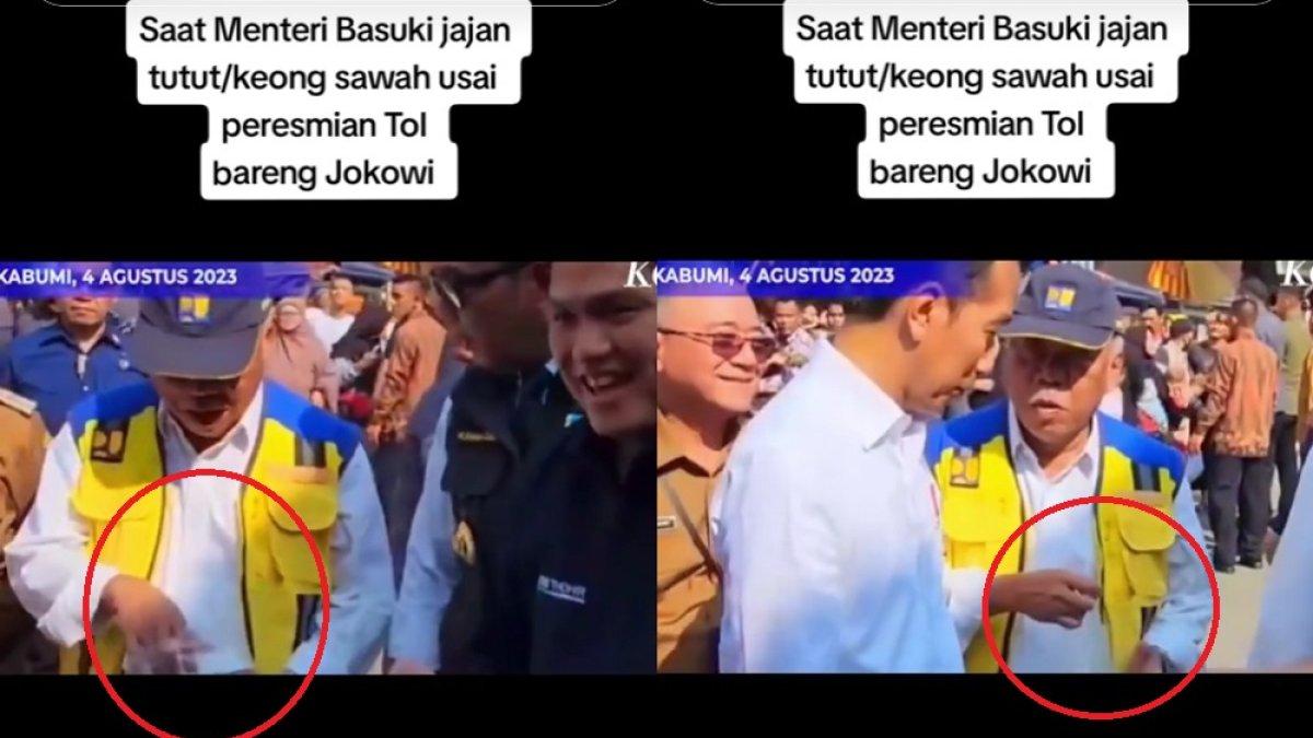 Momen Menteri Basuki beli jajan tutut lalu tawari Jokowi