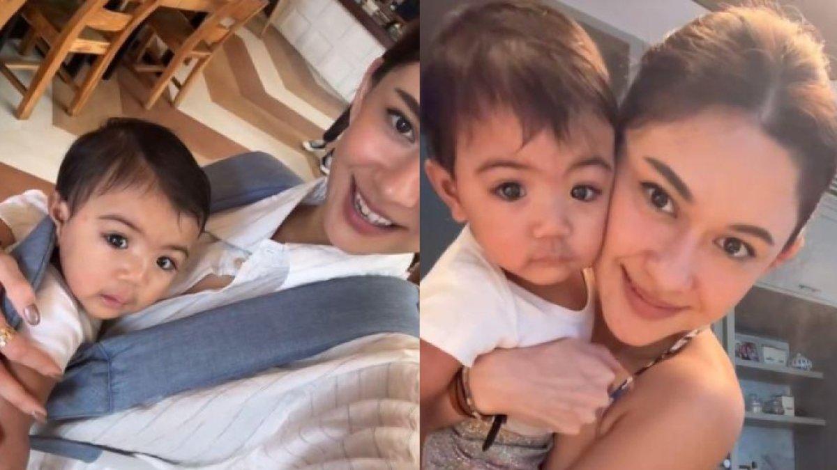 Momen Nana Mirdad momong Baby Kira, bayi yang ditemukan istri Andrew White dan Asisten Rumah Tangganya (ART) d sekitar rumahnya.