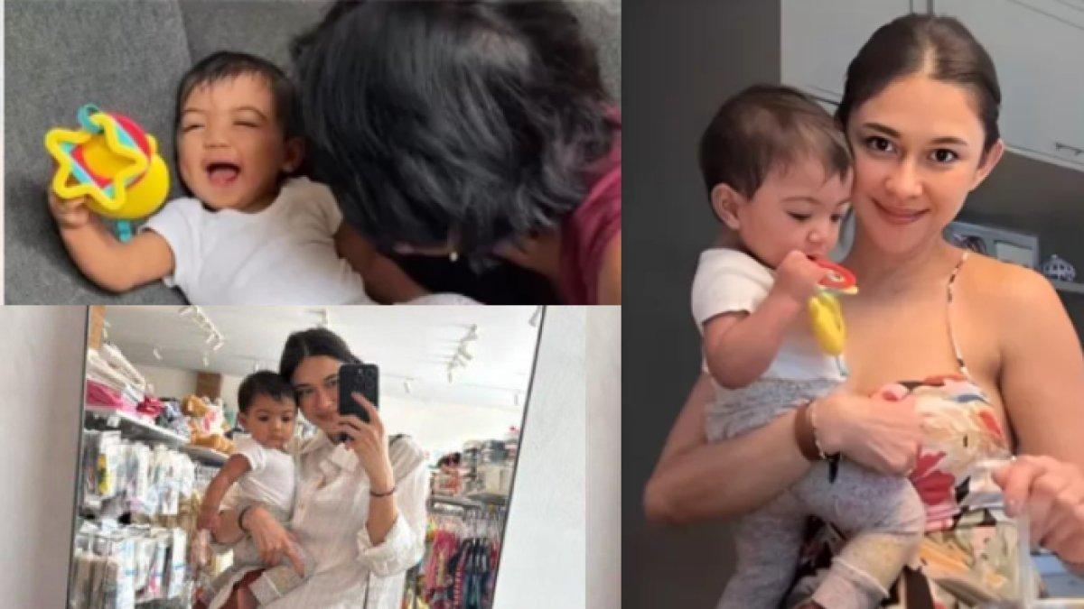 Momen Nana Mirdad momong Baby Kyra