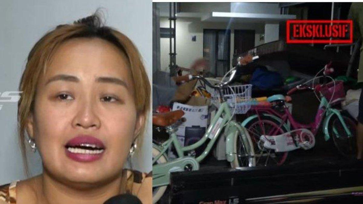 Momen Pinkan Mambo mengangkut barang-barangnya dari rumah Arya Khan.