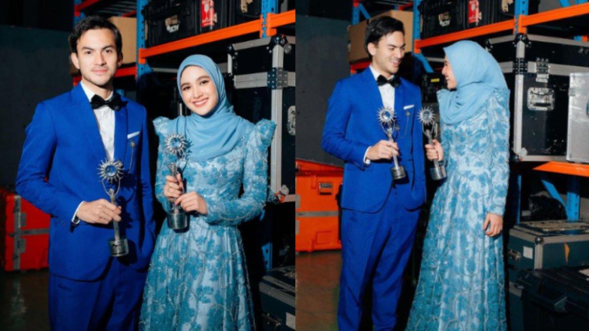 Momen Rizky Nazar dan Cut Syifa terima penghargaan di SCTV Awards 2024
