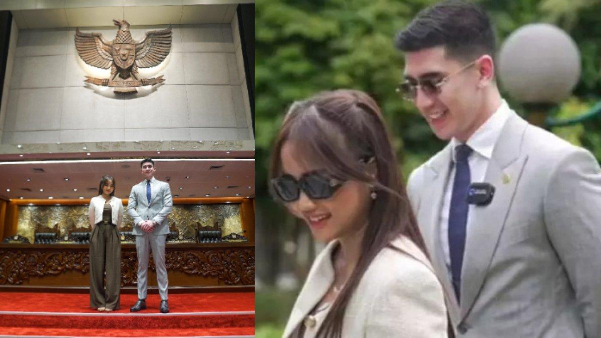 Momen Verrell Bramasta bawa Fuji keliling gedung DPR RI