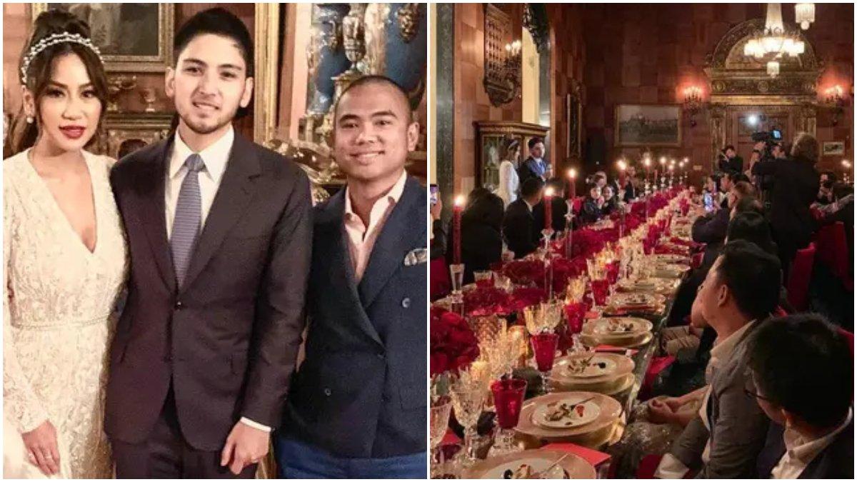 Momen bahagia Aditya Trihatmanto dan Kezia Toemion acara di Villa de Leon.