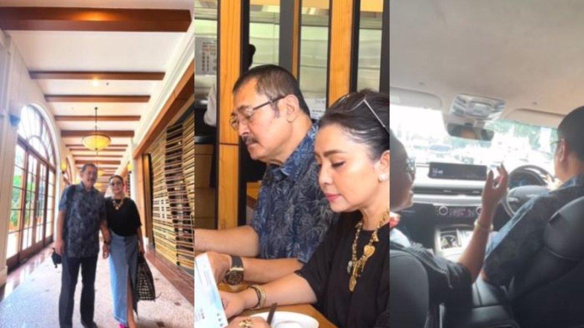 Momen mesra Mayangsari dan Bambang