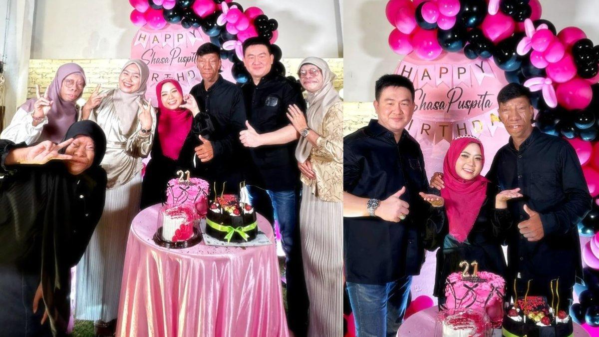 Momen perayaan ulang tahun Sasha Puspita