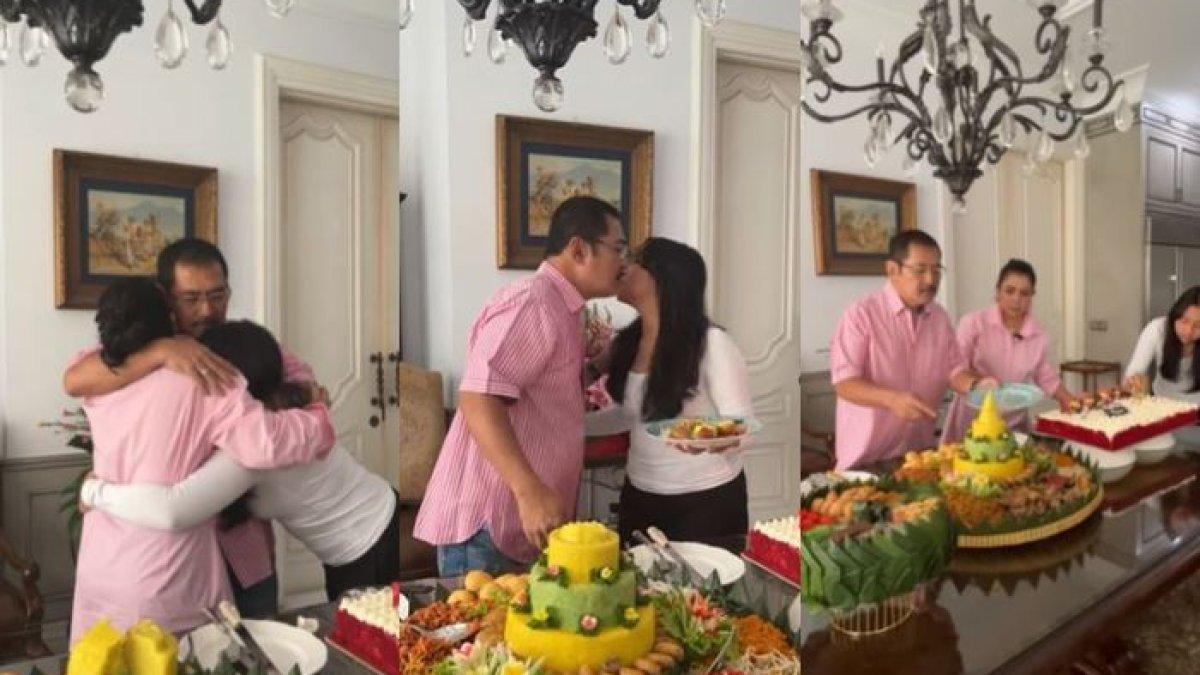 Momen perayaan ultah Bambang Trihatmodjo
