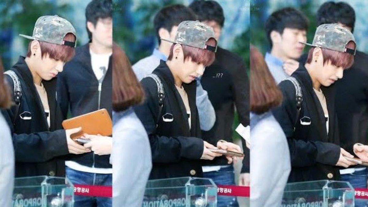Momen pertama V BTS naik pesawat, foto lawasnya terlihat kebingungan