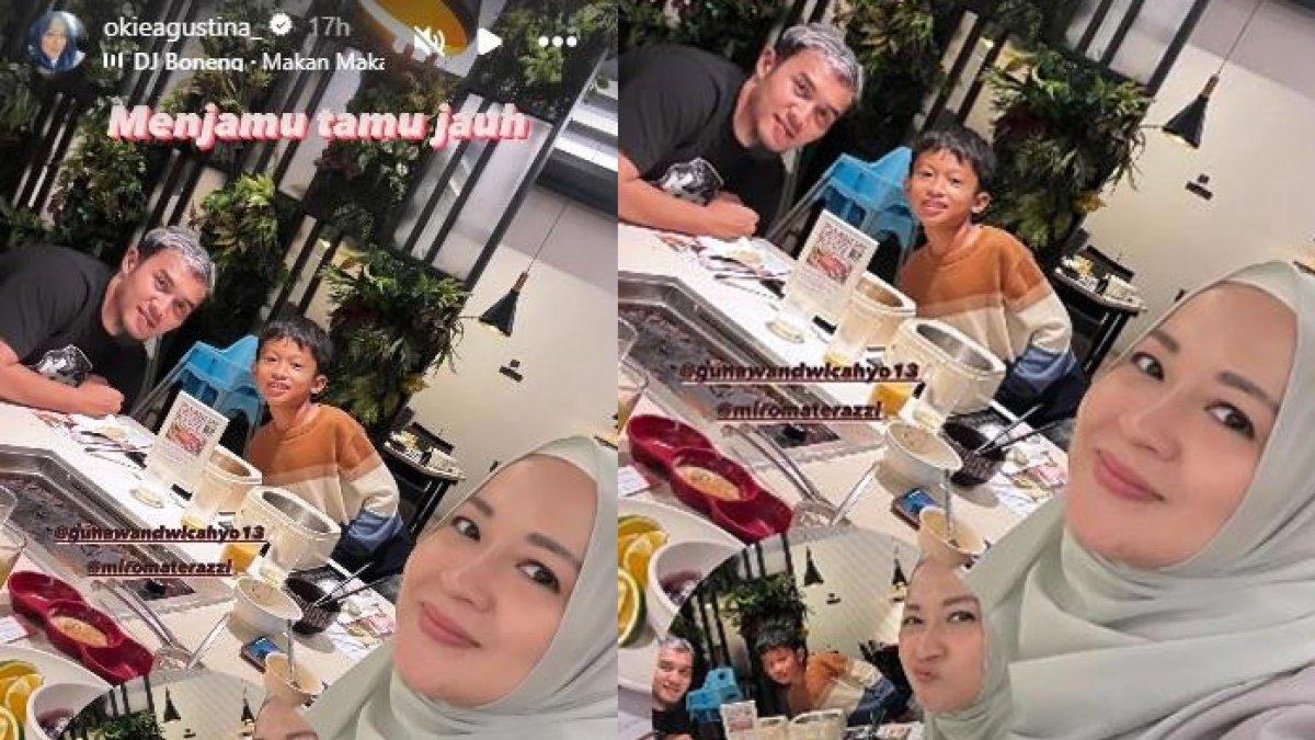 Momen pertemuan Okie Agustina dan Gunawan Dwi Cahyo