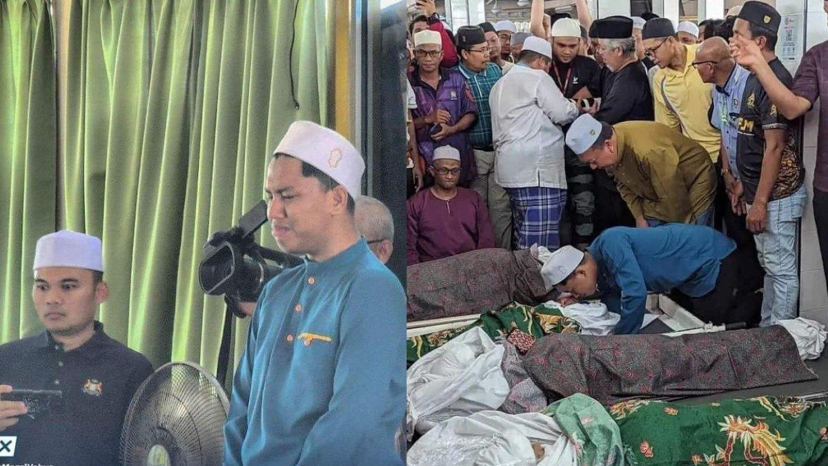 Momen saat Abdul Rahman mencium dan menangisi jenazah keluarganya