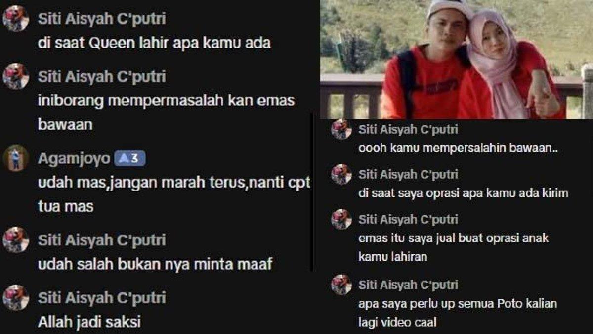 Momen saat Siti TKI ngamuk di kolom komentar siaran langsung suaminya, Castam. Siti terlihat murka karena suaminya mengungkit soal pernikahan mereka