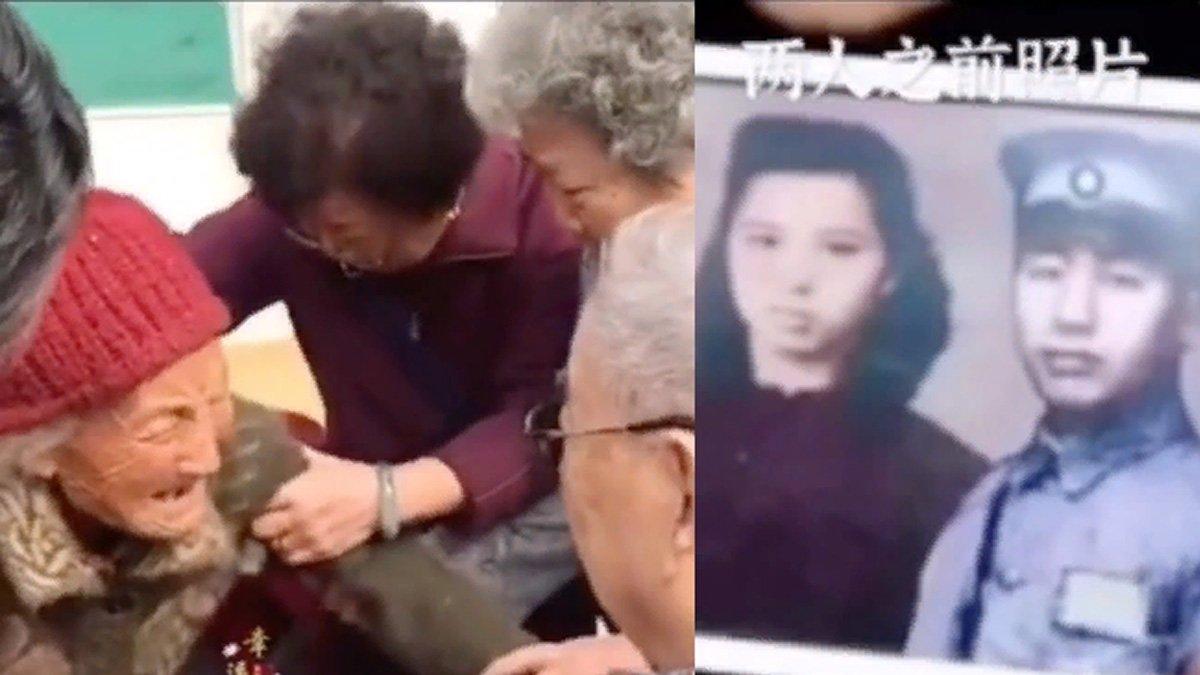 Momen seorang nenek bertemu dengan suaminya usai berpisah selama 54 tahun.